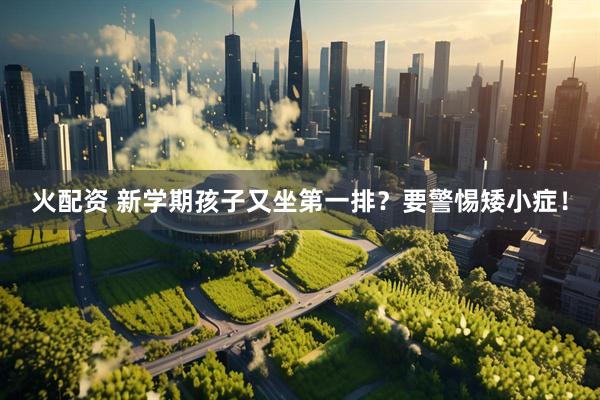 火配资 新学期孩子又坐第一排？要警惕矮小症！