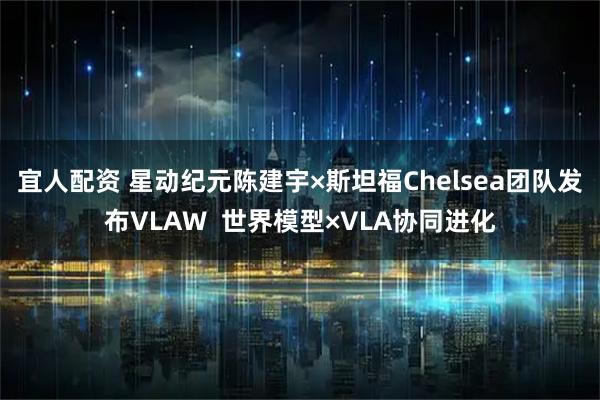 宜人配资 星动纪元陈建宇×斯坦福Chelsea团队发布VLAW  世界模型×VLA协同进化