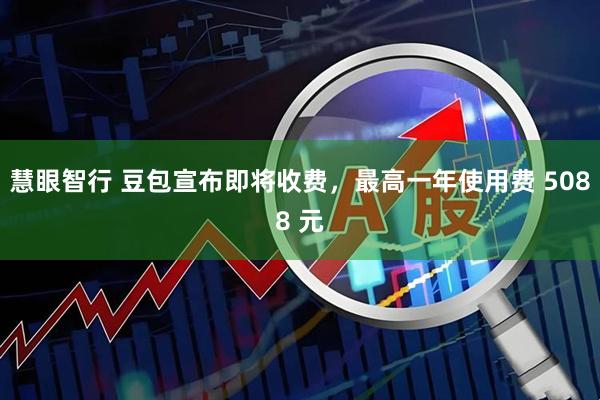 慧眼智行 豆包宣布即将收费，最高一年使用费 5088 元